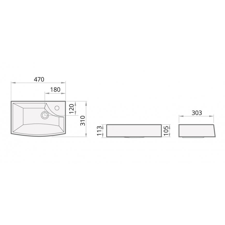 Washbasin PAA MINI STEP white IMST/00