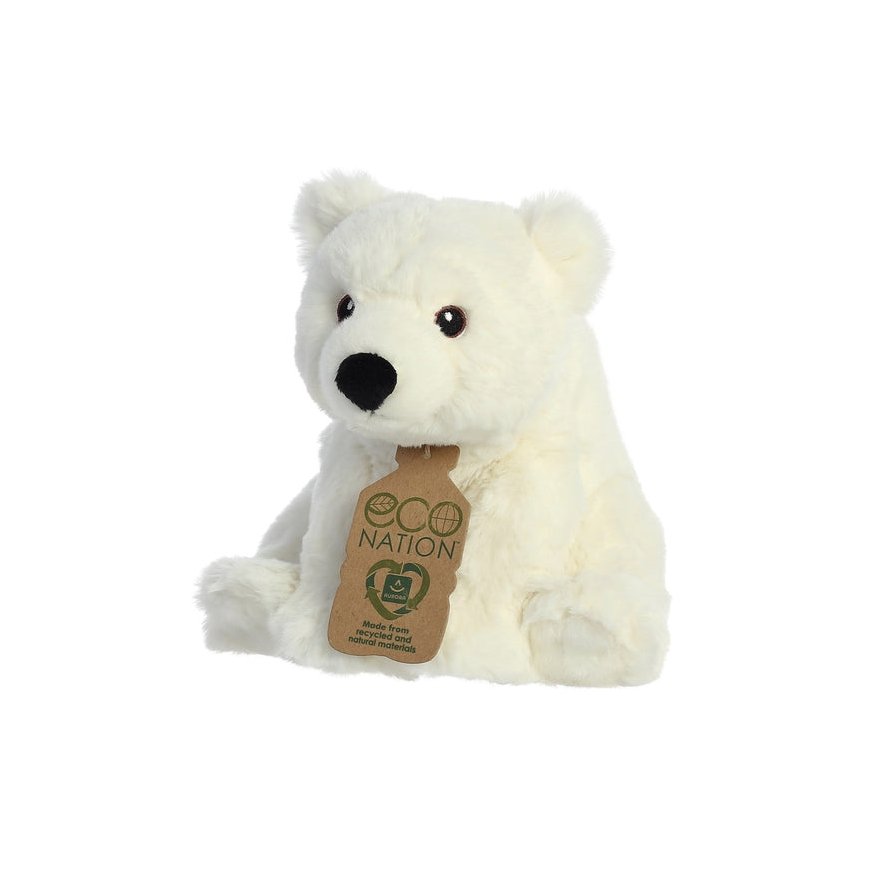 AURORA Eco Nation Plush Polar Bear, 24 cm – 3
