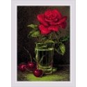 Uab Riolis Siuvinėjimo kryželiu rinkinys Rožės ir saldžiosios vyšnios 15x21 SR2123 Uab Riolis Siuvinėjimo kryželiu rinkinys Rožės ir saldžiosios vyšnios 15x21 SR2123