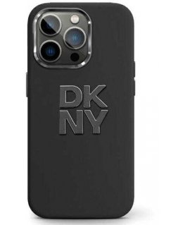 Case DKNY case for IPHONE 15 DKHCP15SSMCBSK (DKNY HC Silicone W/Stack Metal Logo) black