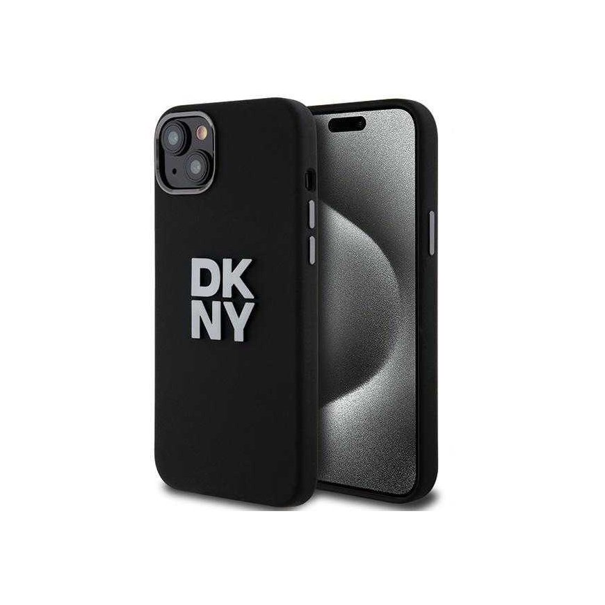 Case DKNY case for IPHONE 15 DKHCP15SSMCBSK (DKNY HC Silicone W/Stack Metal Logo) black – 2