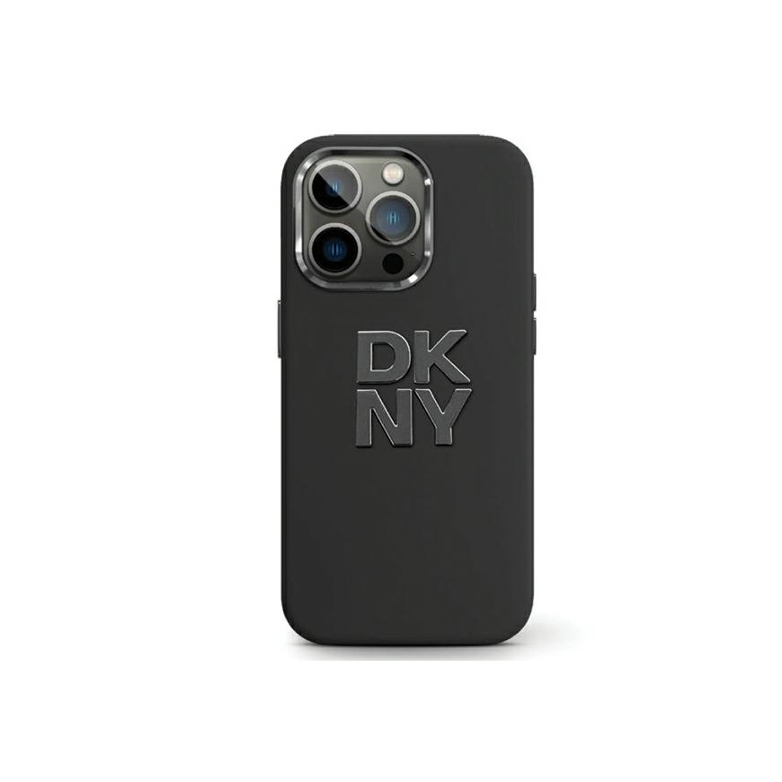 Dėklas DKNY case for IPHONE 15 DKHCP15SSMCBSK (DKNY HC Silicone W/Stack Metal Logo) juodas – 5
