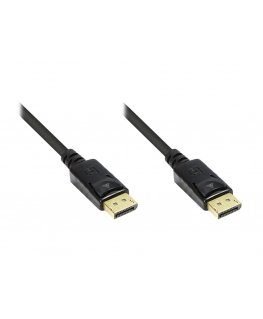 Alcasa 2m, 2xDisplayPort DisplayPort musta