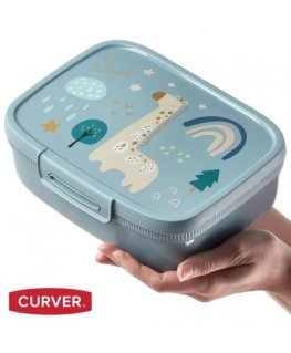 Snap Box Rectangular Food Storage Container with Divider 1,8L bl