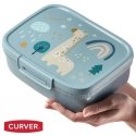 Snap Box Rectangular Food Storage Container with Divider 1,8L bl