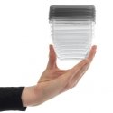 Food Container Set 5x0,25L Vedo transparent grey Food Container Set 5x0,25L Vedo transparent grey