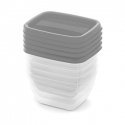 Food Container Set 5x0,25L Vedo transparent grey Food Container Set 5x0,25L Vedo transparent grey