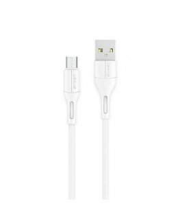 USAMS Kabel pleciony U55 2A micro USB zielony|green 1m SJ450USB0