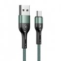 USAMS Kabel pleciony U55 2A micro USB zielony|green 1m SJ450USB0 USAMS Kabel pleciony U55 2A micro USB zielony|green 1m SJ450USB0
