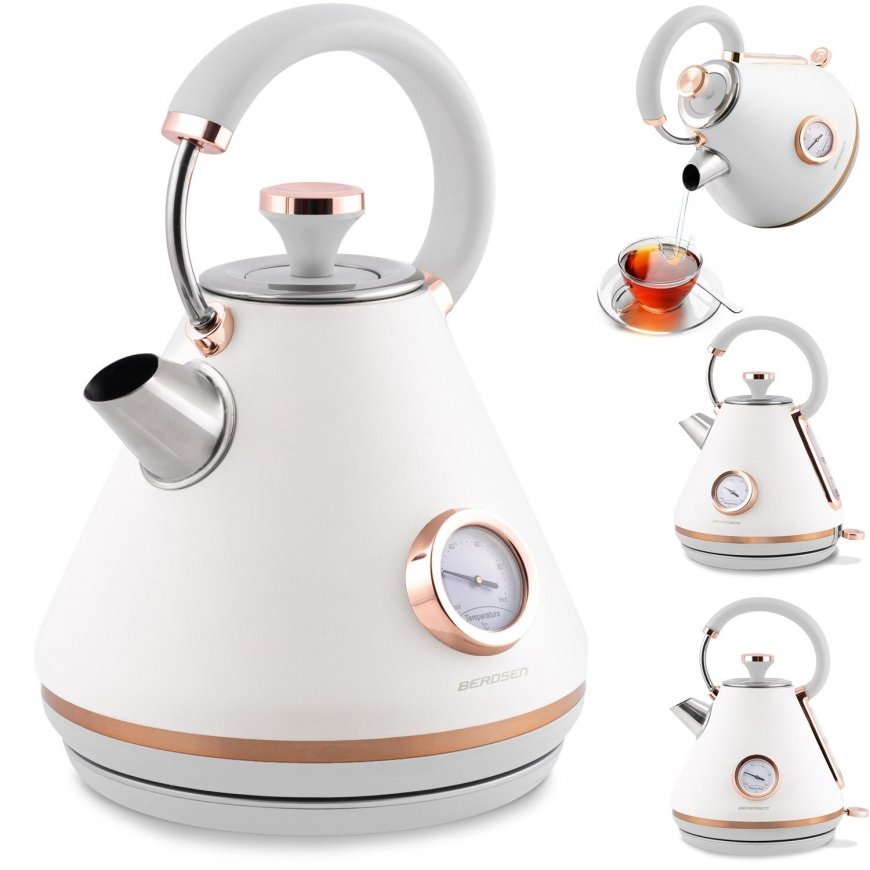 Berdsen Electric kettle with thermometer 1.7 l BD-701 - white