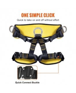 Belay kit with waist belt and shock absorber