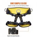 Belay kit with waist belt and shock absorber Belay kit with waist belt and shock absorber