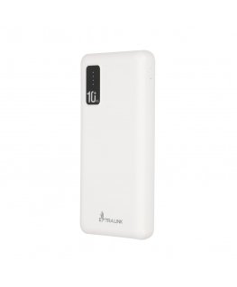 Extralink EX.19638 nešiojamasis įkroviklis Ličio polimeras (LiPo) 10000 mAh Balta