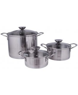 Zyle ZY1300PS Stainless Steel Pot Set
