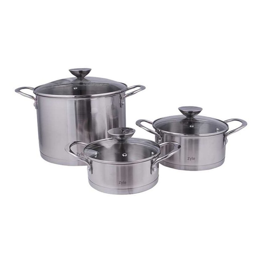Zyle ZY1300PS Stainless Steel Pot Set