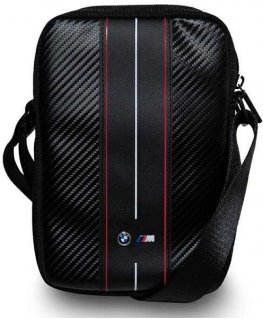 BMW Carbon & Red Stripe bag for 10 inch tablet - black