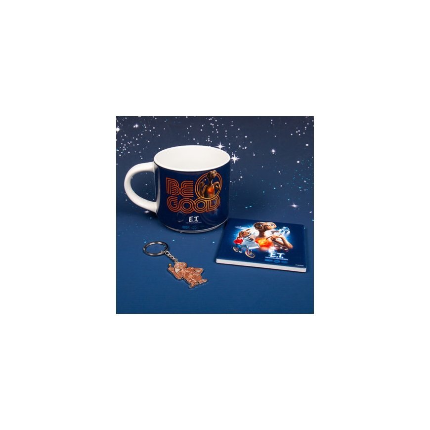 Fizz Creations E.T. Mug, Coaster & Keyring Set puodelis Mėlyna, Balta Universalus 1 vnt