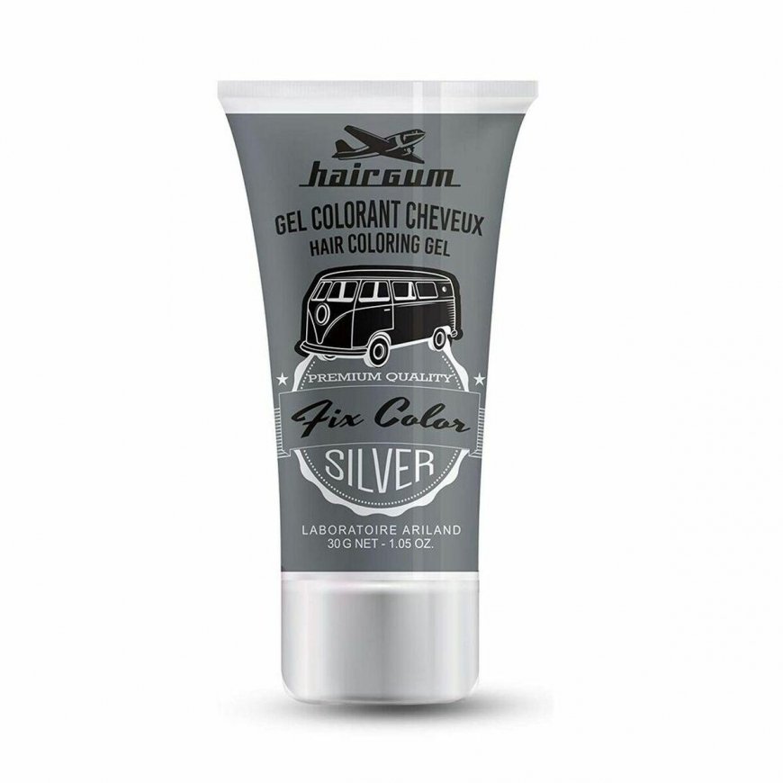 Hairgum Fix Color Gel Colorant Sidabrinis