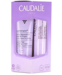 Caudalie Vinotherapist Hand and Nail Repair Cream 30 ml + Lip Care 4.5 g hand cream and lip balm set