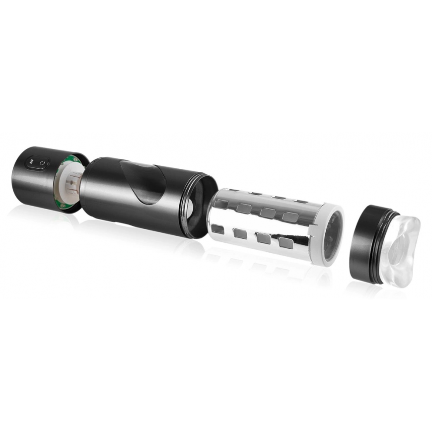Pipedreams Extreme Toyz Pipedream Extreme Toyz PET – vibruojantis masturbatorius su 9 vibracijos režimais Juoda – 5