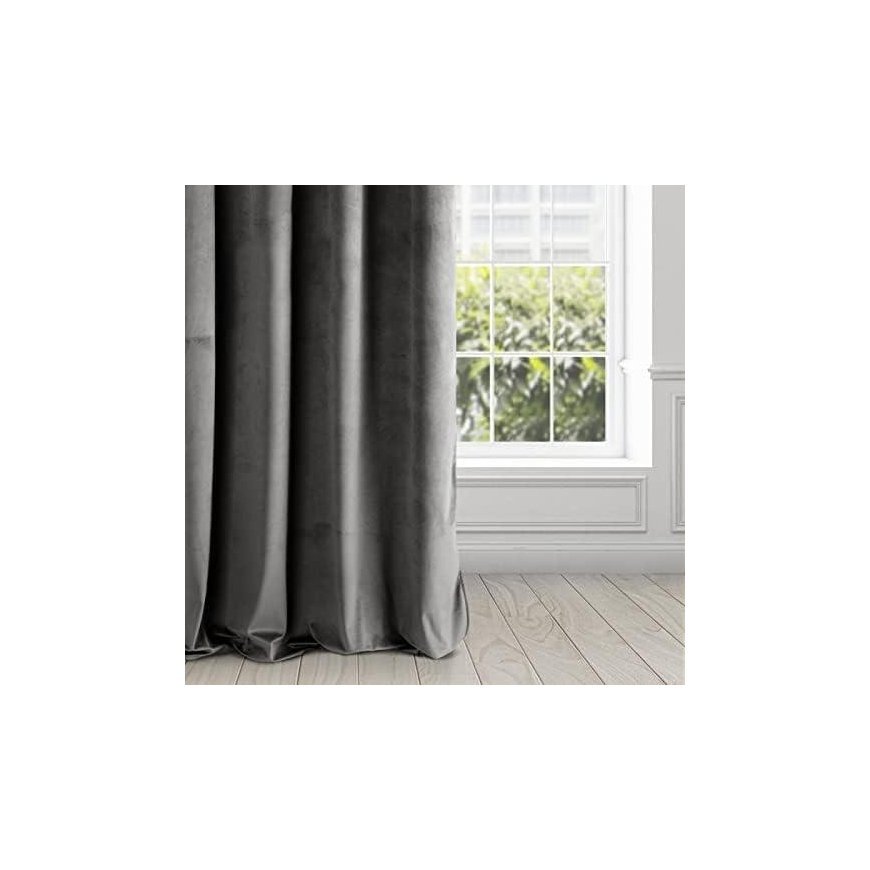 Eurofirany Curtain Pierre gray, rings 140x250 cm – 2