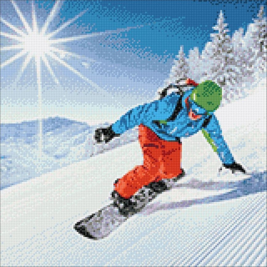 Beldizart Snowboarder 40*40 WD3065