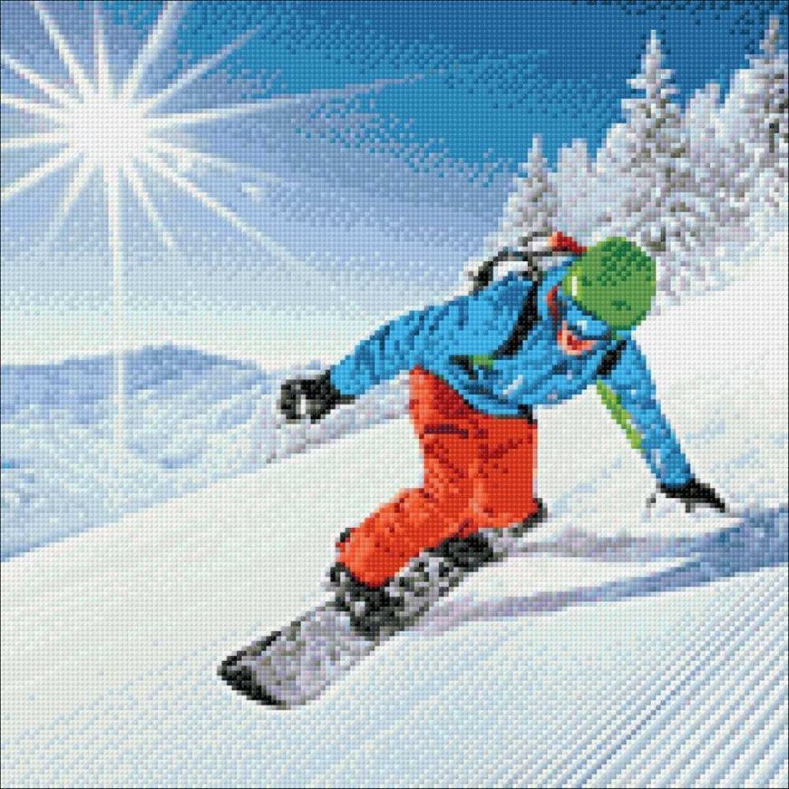 Beldizart Snowboarder 40*40 WD3065 – 3