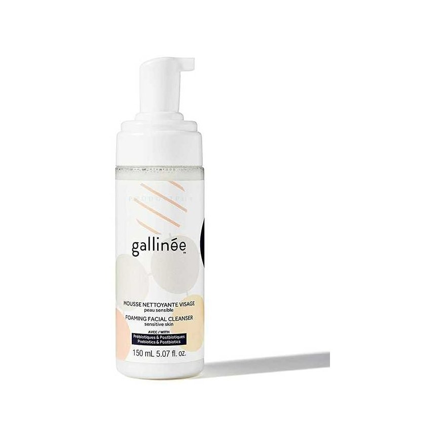 Gallinee, Microbiome Skincare, Prebiotics & Postbiotics, Purifying, Cleansing Foaming Cream, 150 ml