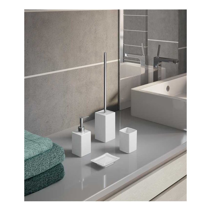 Tualeto šepetys GEDY VERBENA VE3302, baltas – 2