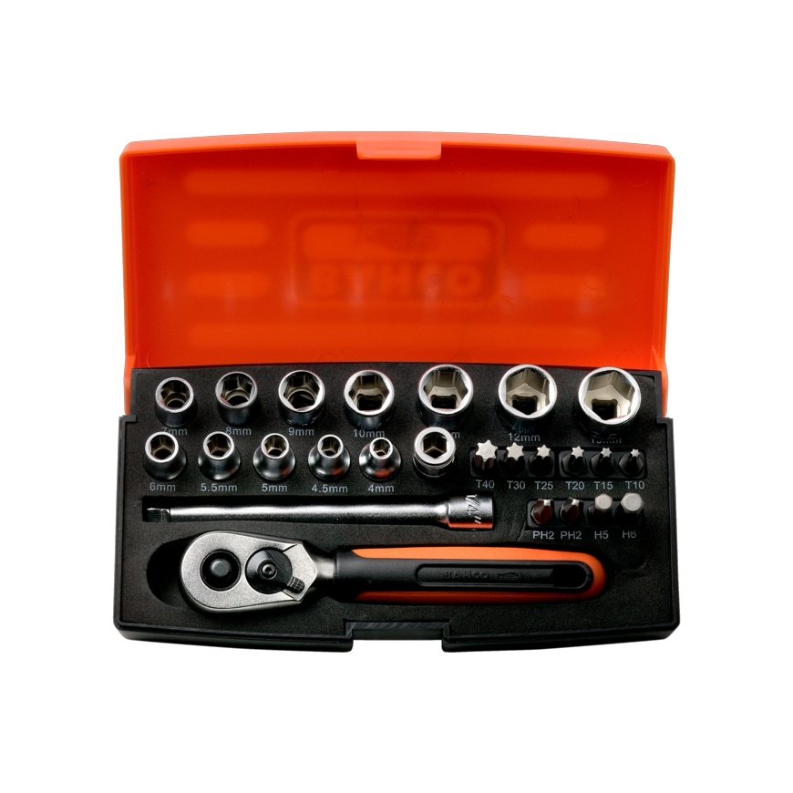 Bahco ¼” Socket set