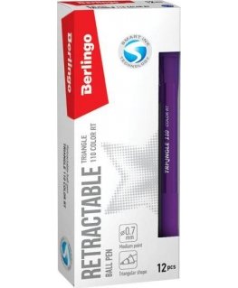 Berlingo Berlingo, rollerball pen, blue, 12pcs, 0.7mm, Triangle 110 RT color