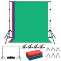 Puluz Photography backgrounds and stands set 2x2m, RGB Puluz Photography backgrounds and stands set 2x2m, RGB