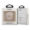 Guess Guess CASE ochronne GUA24GSMP 4G script metal collection DO AirPods 1/2 pink