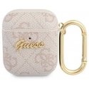 Guess Guess CASE ochronne GUA24GSMP 4G script metal collection DO AirPods 1/2 pink