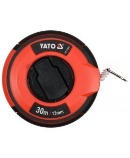 Yato YT-71581 matavimo juosta 30 m Akrilonitrilo butadieno stirenas (ABS), Nailonas, Guma, Plienas Juoda, Raudona