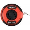 Yato YT-71581 рулетка 30 m АБС-пластик, Нейлон, Прорезиненный, Стальной Черный, Красный