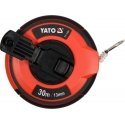Yato YT-71581 mõõdulint 30 m Akrüülnitriil butadieen stüreen (ABS), Nailon, Kumm, Teras Must, Punane