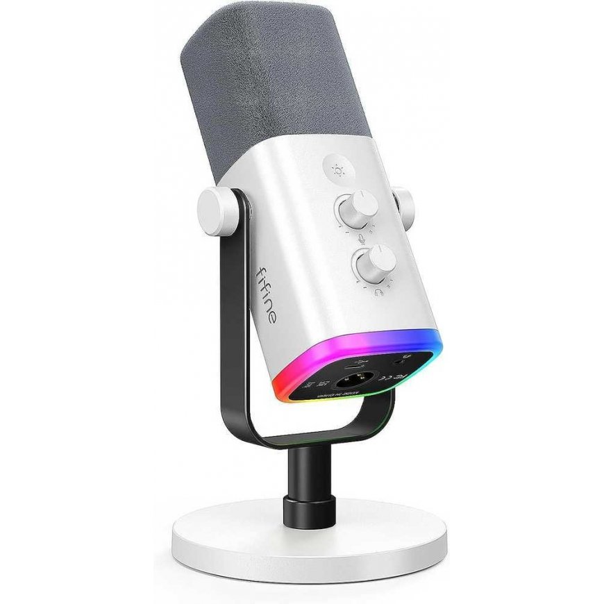 FIFINE AmpliGame AM8W Wired Microphone with