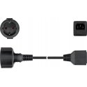 Goobay 55528 power cable Black 1.5 m CEE7/7 C14 coupler Goobay 55528 power cable Black 1.5 m CEE7/7 C14 coupler
