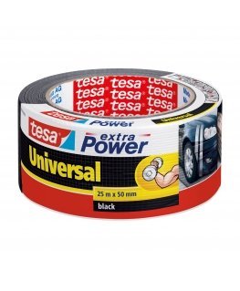 TESA Extra Power 25 m Juoda