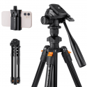 Kampf K&F Concept K234A0 video tripod with 3D head and phone holder