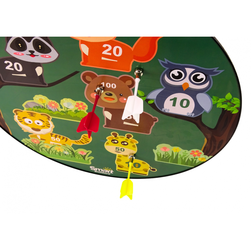 Lean Toys Magnetic Animals Green Arcade Darts Game – 2