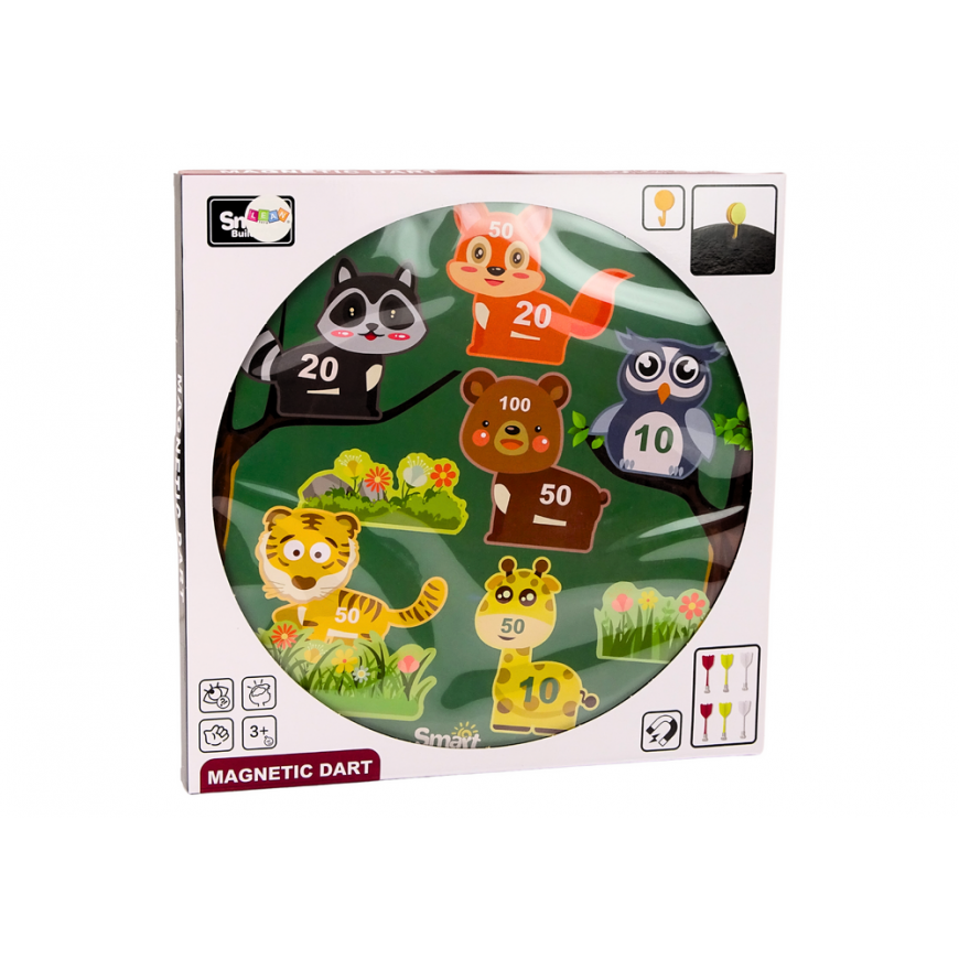Lean Toys Magnetic Animals Green Arcade Darts Game – 4