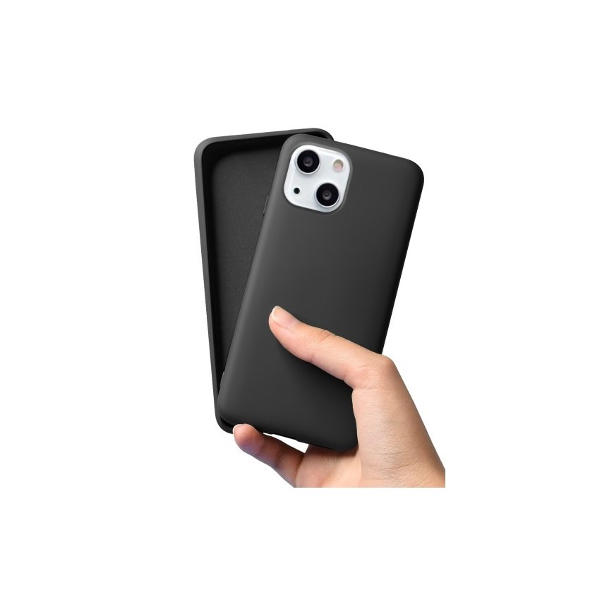 Mobiili tagakaas Setty iPhone 13 mini, matt TPU, must – 2