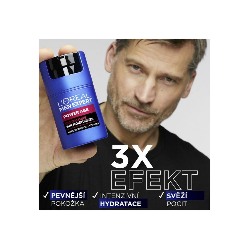 L'Oréal Paris Men Expert Power Age 24H Moisturiser Day Kremas vyrams, 50 ml – 4