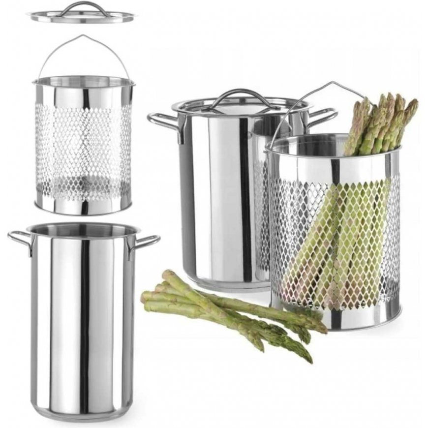 Hendi Asparagus pot with XL lid insert, 5.5 l