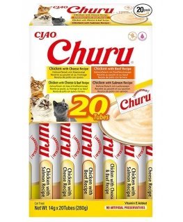 INABA Churu Variety box Chicken and beef - cat treats - 20 x 14g