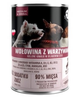 PET REPUBLIC Adult Medium & Small veiseliha köögiviljadega - koera märgtoit - 400g