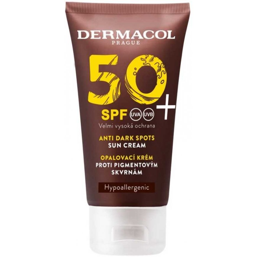 Dermacol Anti Spots Sun Cream waterproof krem przeciwsłoneczny przeciw plamom pigmentowym SPF50+ 50ml
