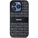 Dėklas DKNY DKHCP14XPRTHSLK iPhone 14 Pro Max 6.7" juoda/juodas hardcase Leather Mono Stripe & Metal Logo
